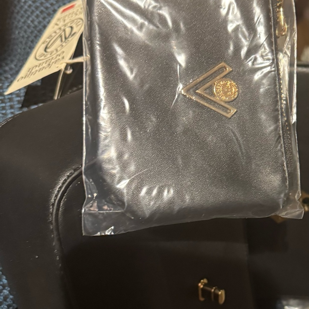 Valentino Orlandi Black Clutch with Gold Studs - Picture 3 of 4